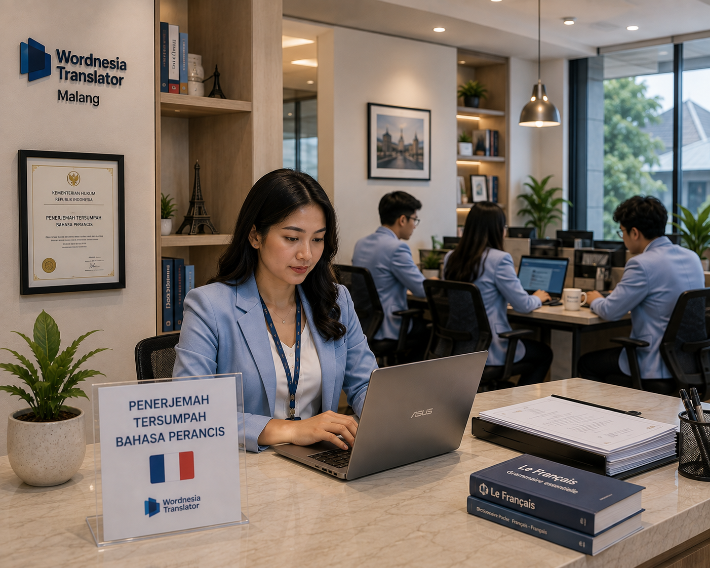 Penerjemah Tersumpah Bahasa Perancis di Malang: Resmi Kemenkumham untuk Campus France & Visa